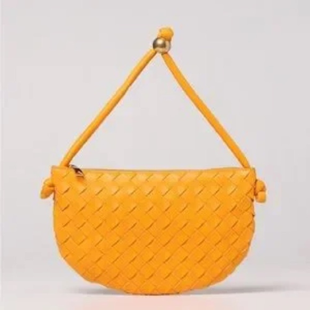 Bottega Veneta Intrecciato Turn pouch in orange